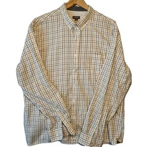 Men's Van Husen XXL 18 18 1/2 longsleeve Plaid  button-down Shirt